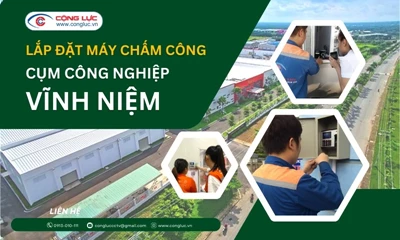 Lắp máy chấm công tại CCN Vĩnh Niệm, Quận Lê Chân, Hải Phòng